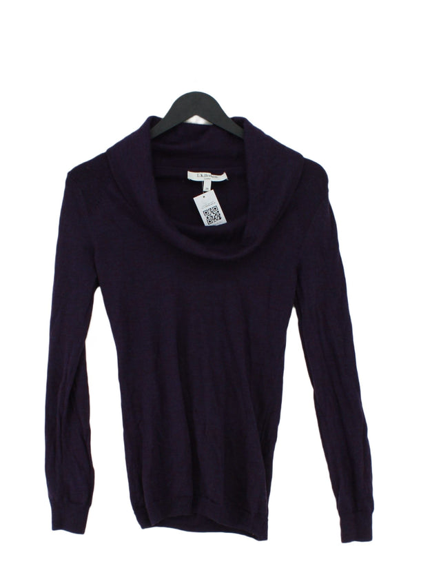 L.K. Bennett Women's Jumper XS Purple 100% Wool