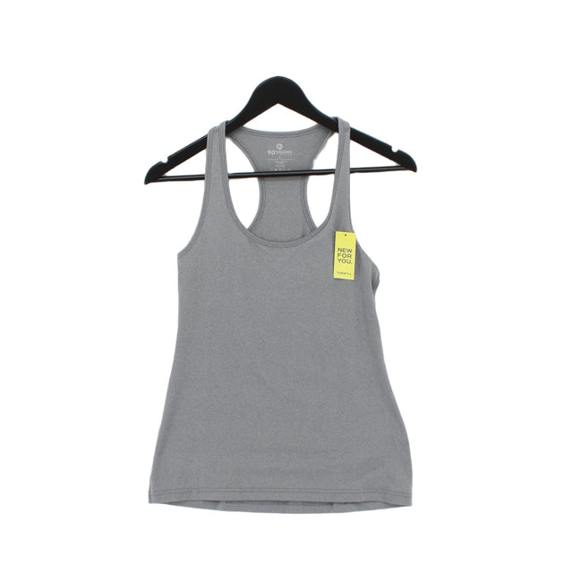 90 Degree Women's T-Shirt S Grey Nylon with Polyester, Spandex
