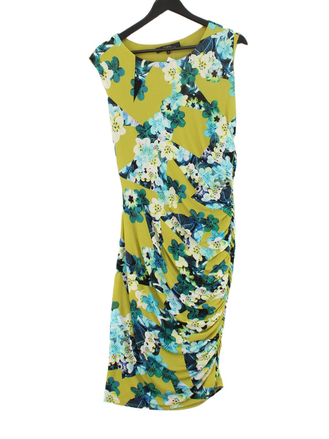 Star By Julien Macdonald Women's Midi Dress UK 14 Green Polyester with Elastane