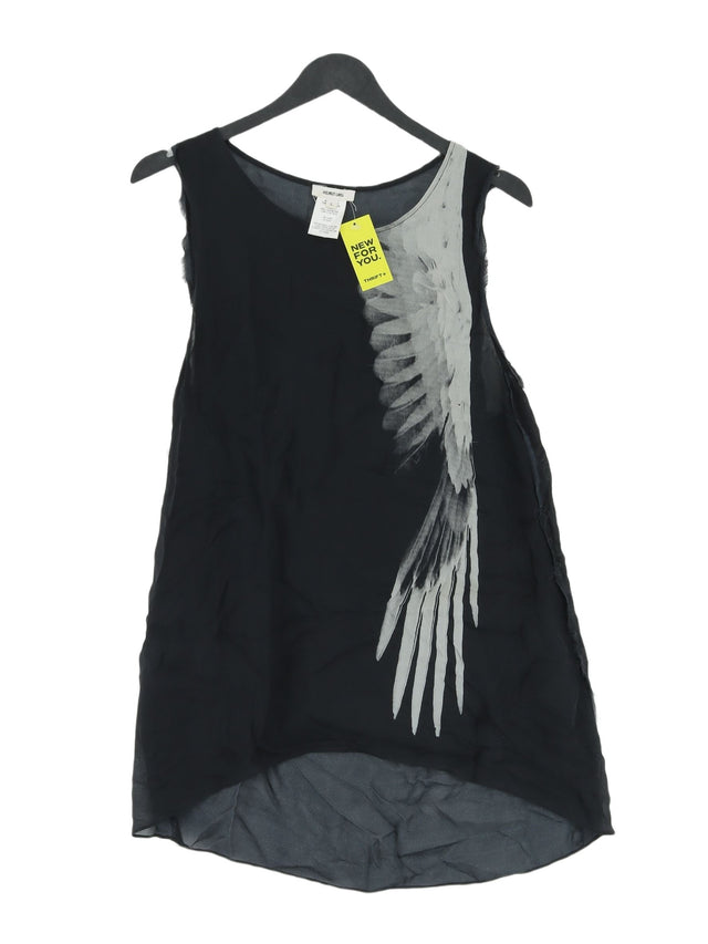 Helmut Lang Women's T-Shirt L Black 100% Silk