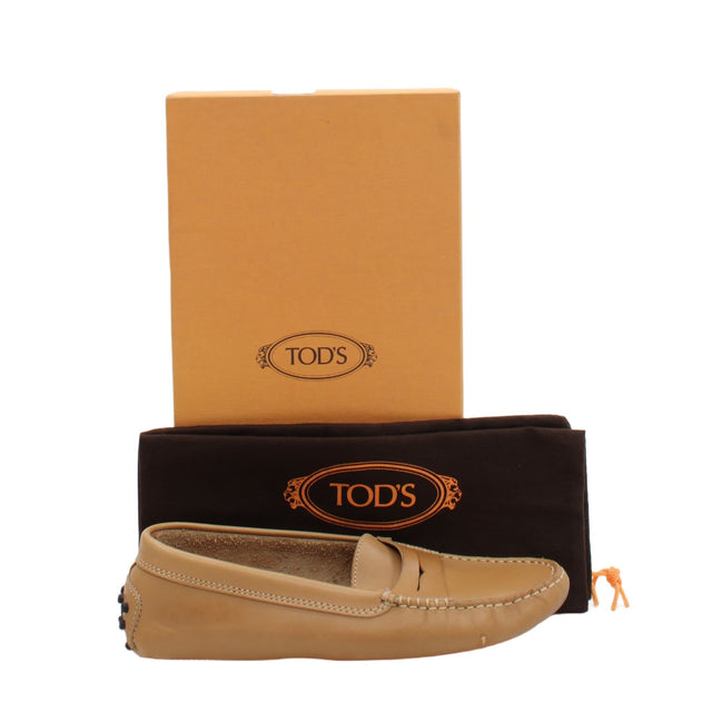 Tod's Women's Flat Shoes UK 3.5 Brown 100% Other