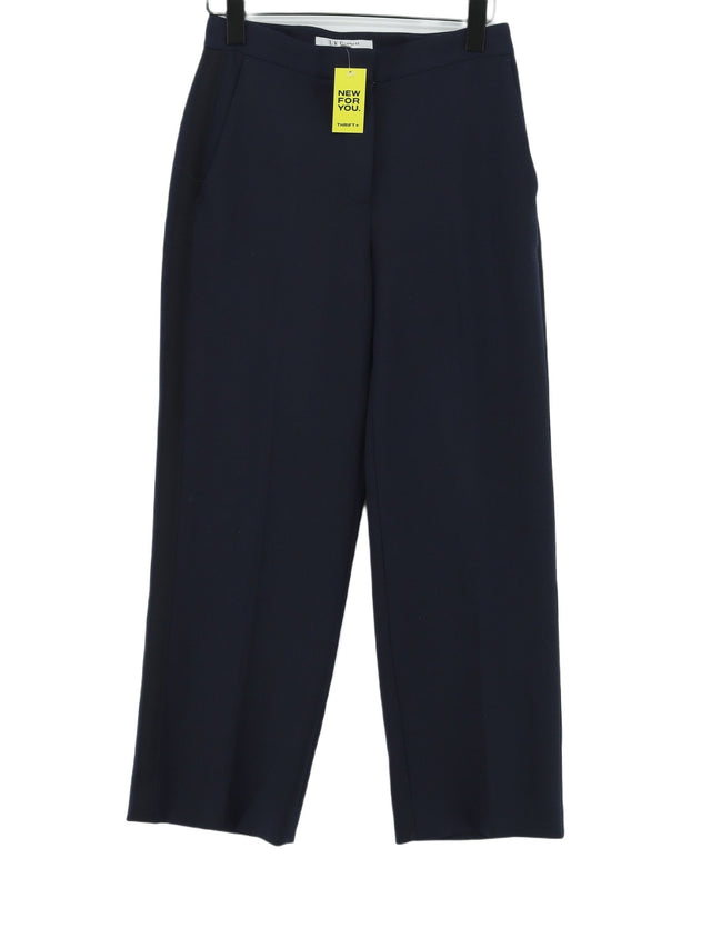 L.K. Bennett Women's Suit Trousers UK 6 Blue Polyester with Elastane, Wool