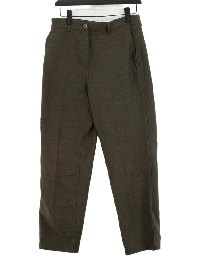 Massimo Dutti Women's Suit Trousers UK 6 Green