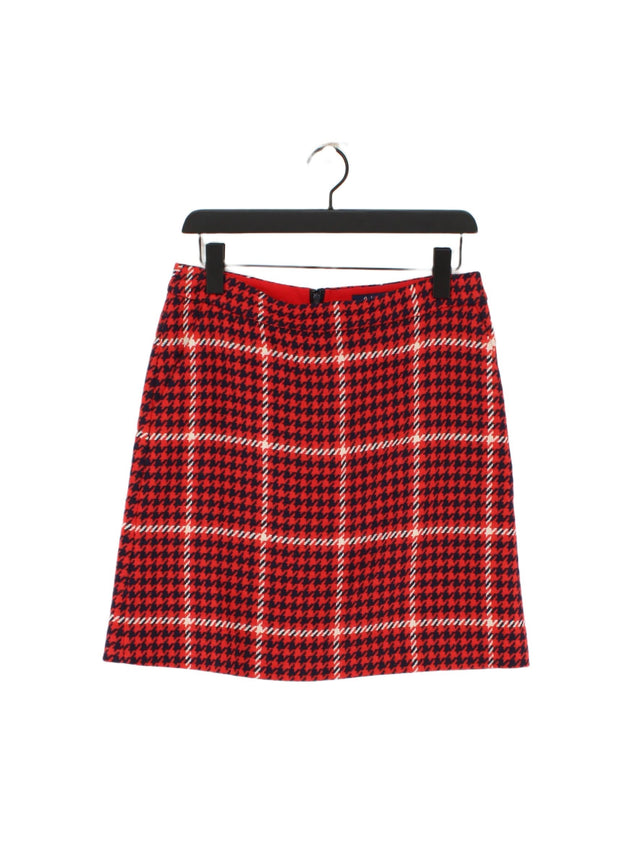 Boden Women's Mini Skirt UK 10 Red 100% Wool