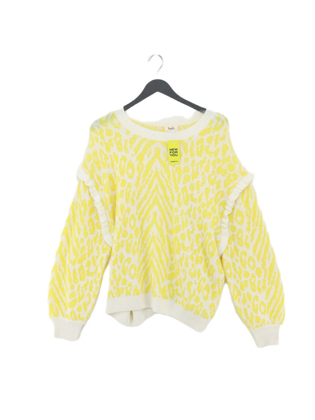 Hush Women's Jumper M Yellow Polyamide with Acrylic, Mohair, Polyester, Wool