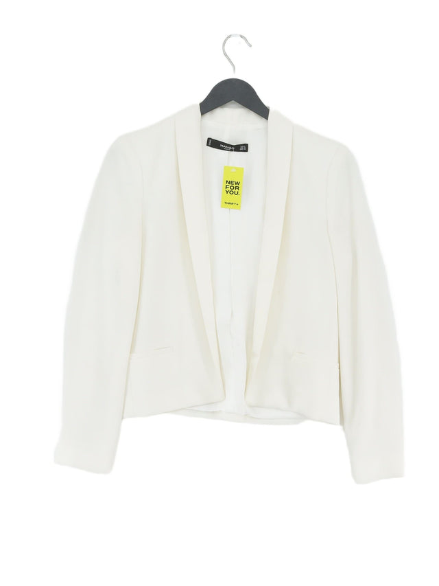 Mango Women's Blazer S White 100% Polyester