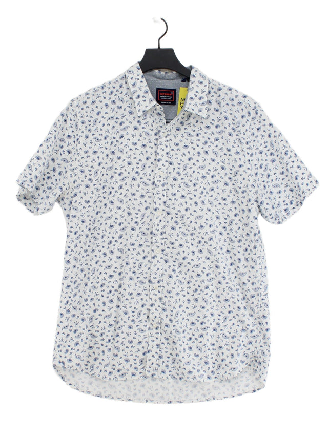 Superdry Men's Shirt XL White 100% Cotton