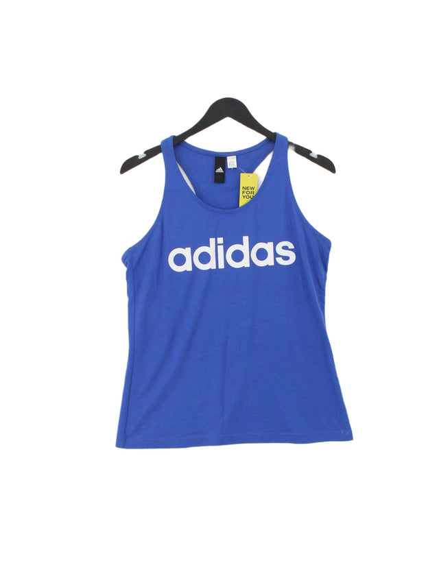 Adidas Women's T-Shirt UK 12 Blue 100% Other