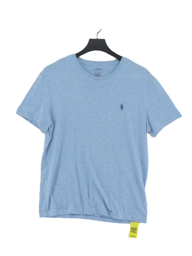 Ralph Lauren Men's T-Shirt M Blue 100% Cotton