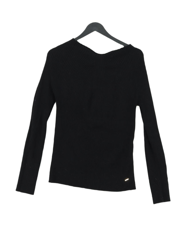 Sacoor Brothers Women's Jumper M Black Viscose with Cotton, Nylon
