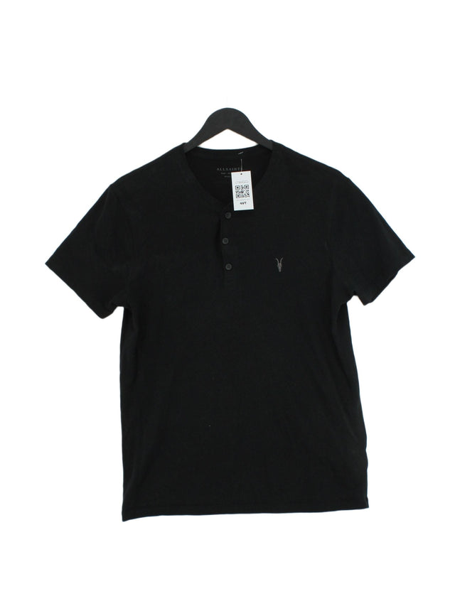 AllSaints Men's T-Shirt S Black 100% Cotton