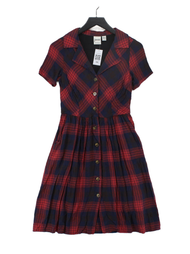 Joanie Women's Midi Dress UK 8 Multi 100% Cotton