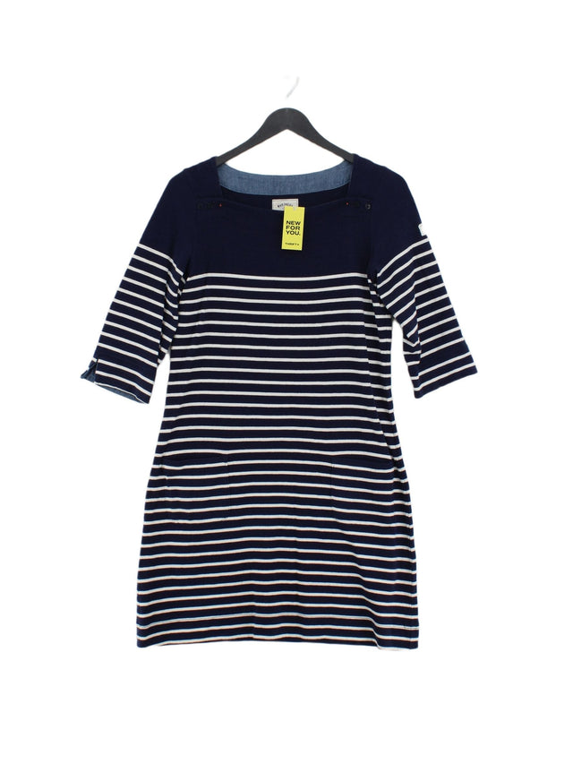 Joules Women's Top UK 10 Blue Cotton with Other