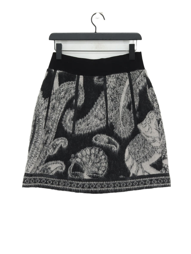 Marc Cain Women's Midi Skirt W 26 in Black Mohair with Nylon, Wool