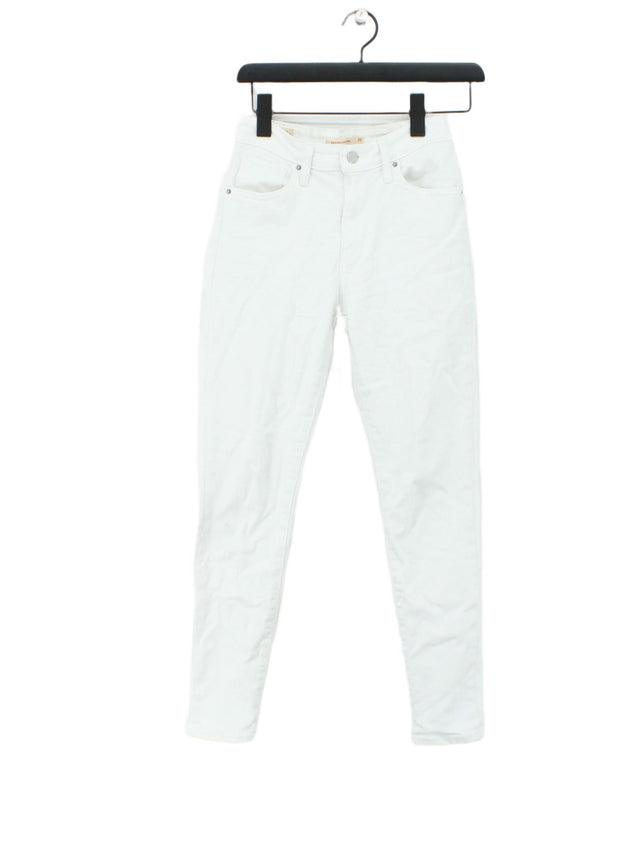 Levi’s Women's Jeans W 25 in White Cotton with Elastane