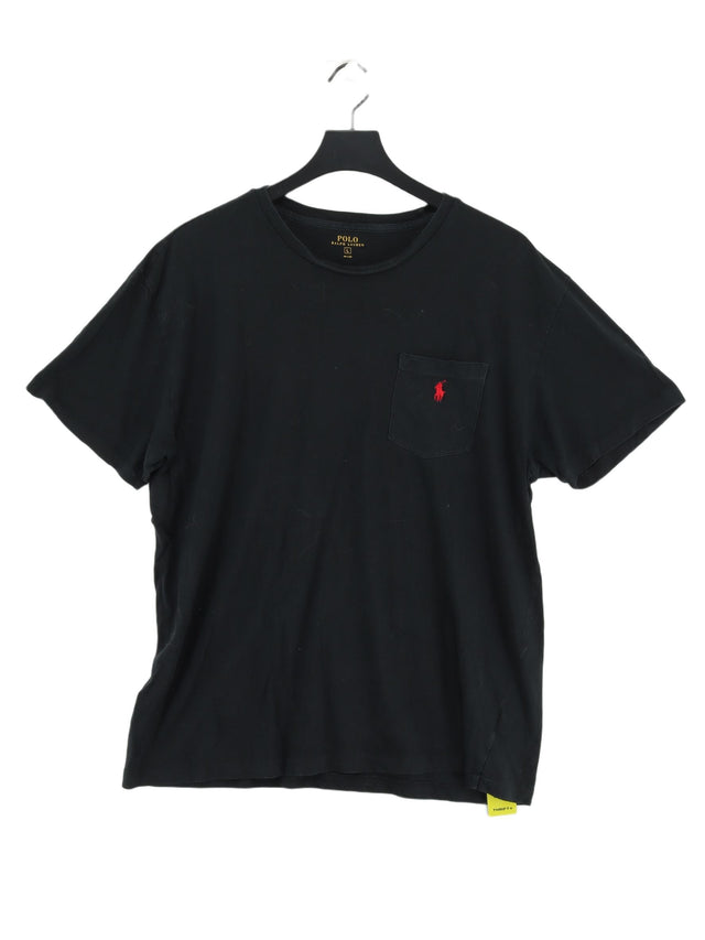 Ralph Lauren Men's T-Shirt L Black 100% Cotton