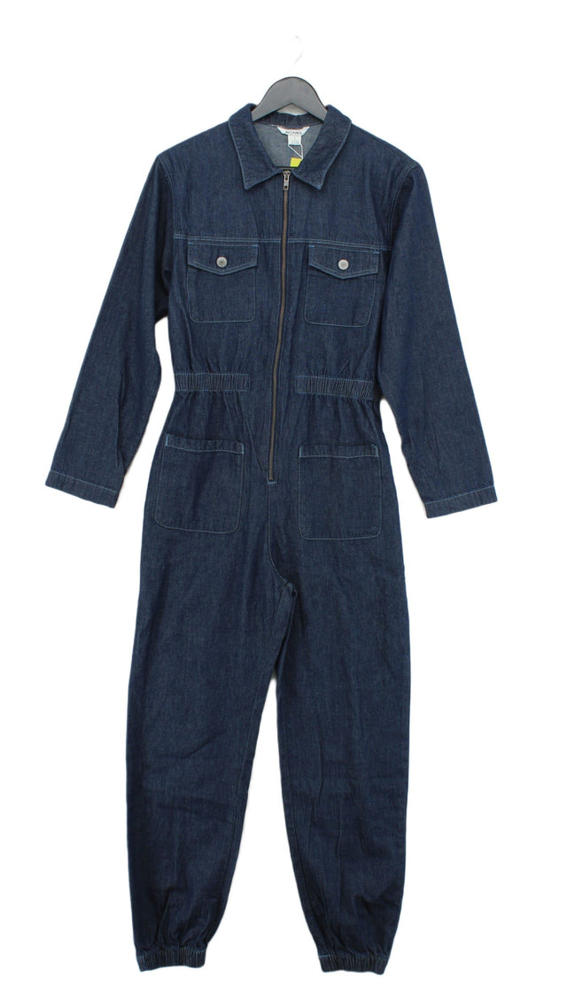 Monki Women's Jumpsuit S Blue 100% Cotton