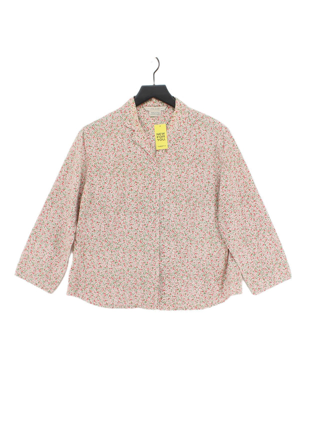 Laura Ashley Women's Shirt UK 18 Pink 100% Cotton