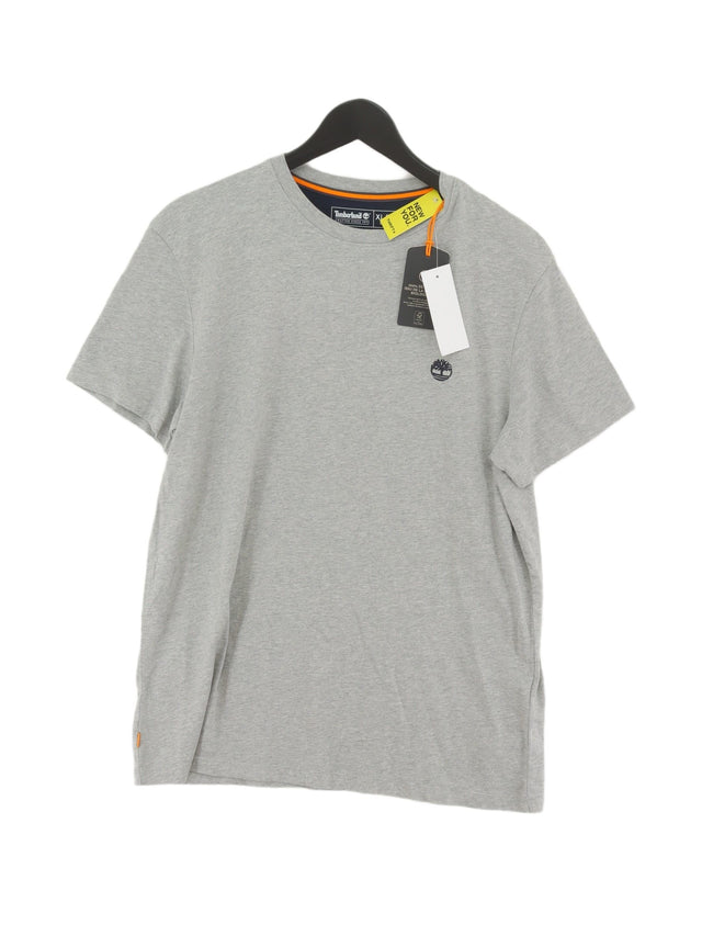 Timberland Men's T-Shirt XL Grey 100% Cotton
