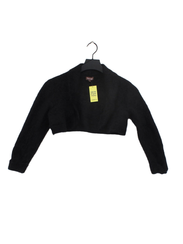 Phase Eight Women's Cardigan UK 10 Black Wool with Nylon