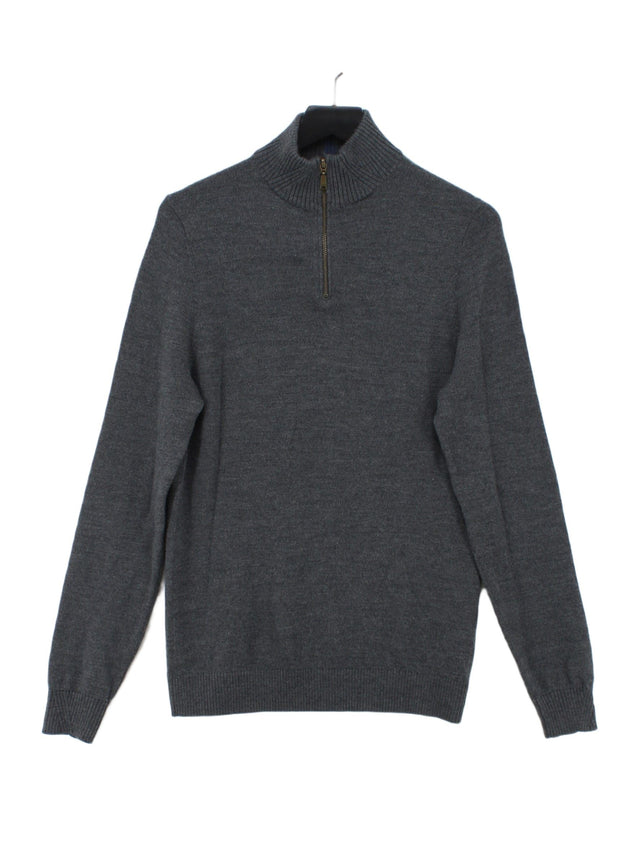 White Stuff Men's Jumper M Grey 100% Wool