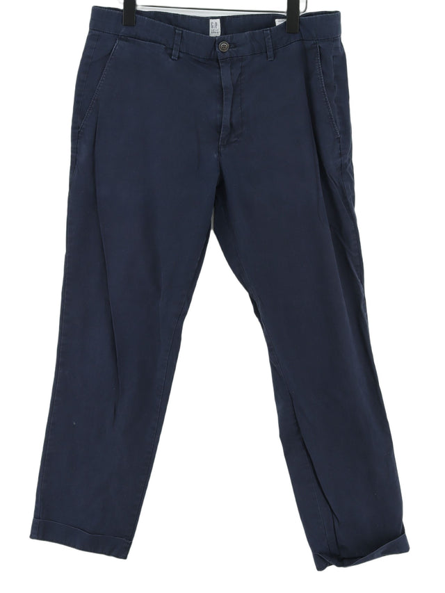 Gap Men's Trousers W 34 in; L 30 in Blue Cotton with Elastane