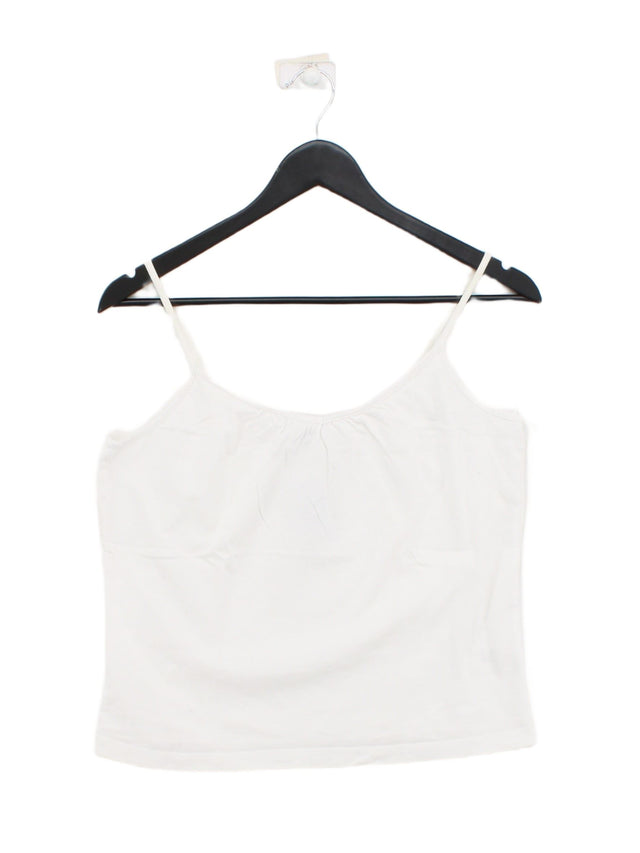 The White Company Women's T-Shirt L White 100% Cotton