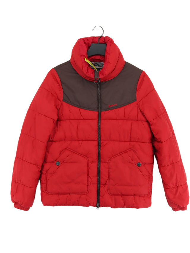 Barbour Women's Coat UK 10 Red Polyamide with Polyester