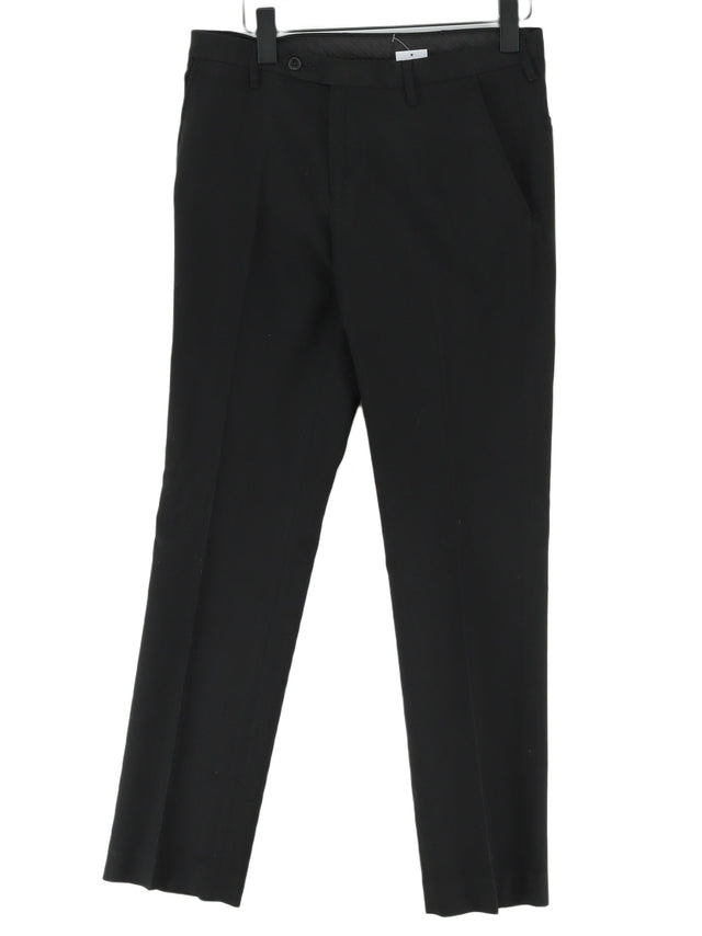 Next Women's Suit Trousers W 30 in; L 31 in Black Polyester with Viscose