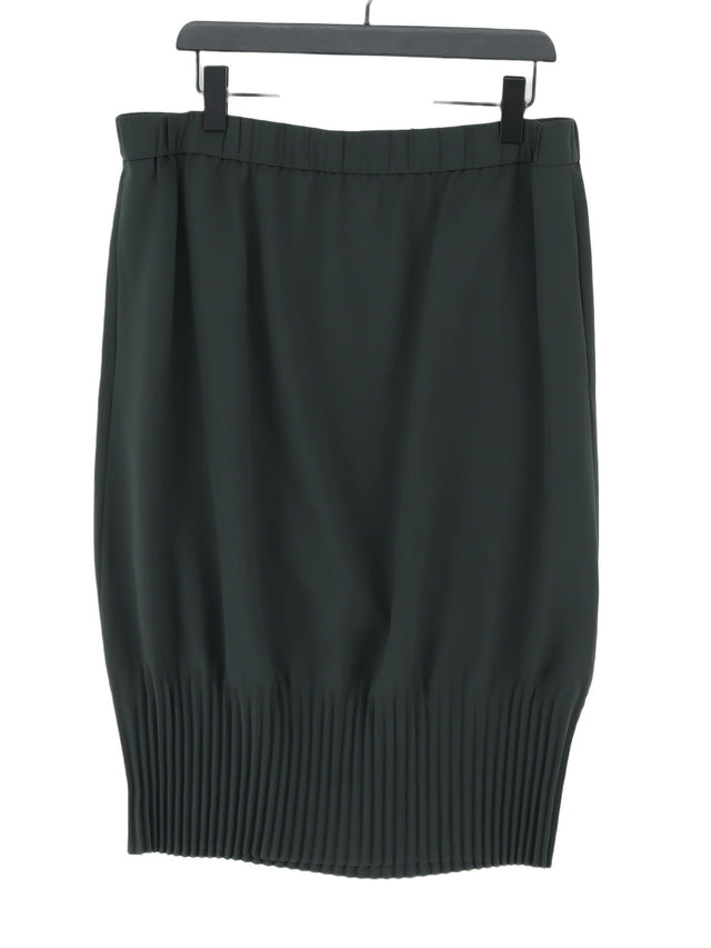 COS Women's Midi Skirt UK 16 Green 100% Polyester