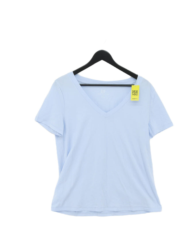 Gap Women's T-Shirt M Blue 100% Cotton