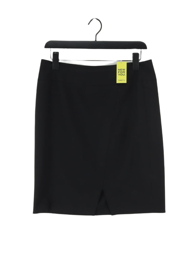 Gerard Darel Women's Midi Skirt UK 12 Black Elastane with Other, Polyamide