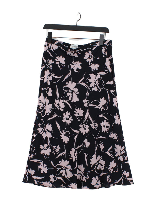 Basler Women's Maxi Skirt UK 14 Black Polyester with Viscose