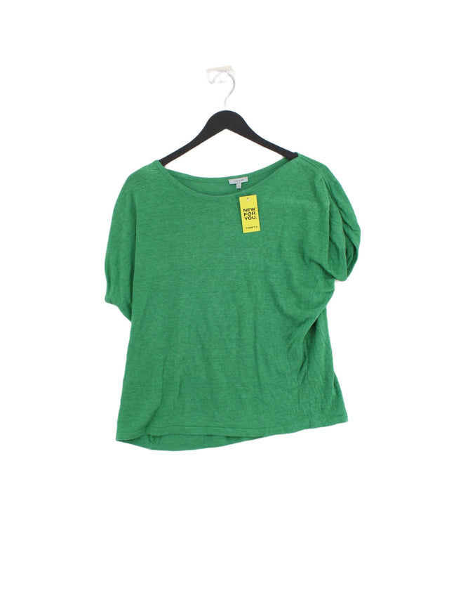 Jigsaw Women's T-Shirt L Green 100% Linen