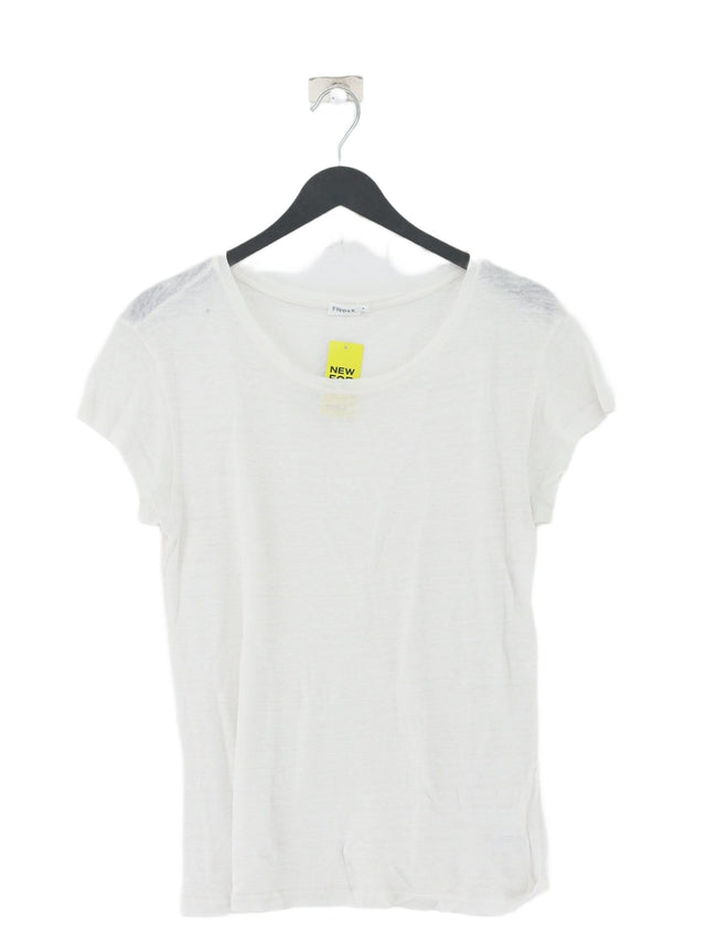 Filippa K Women's T-Shirt S White 100% Linen