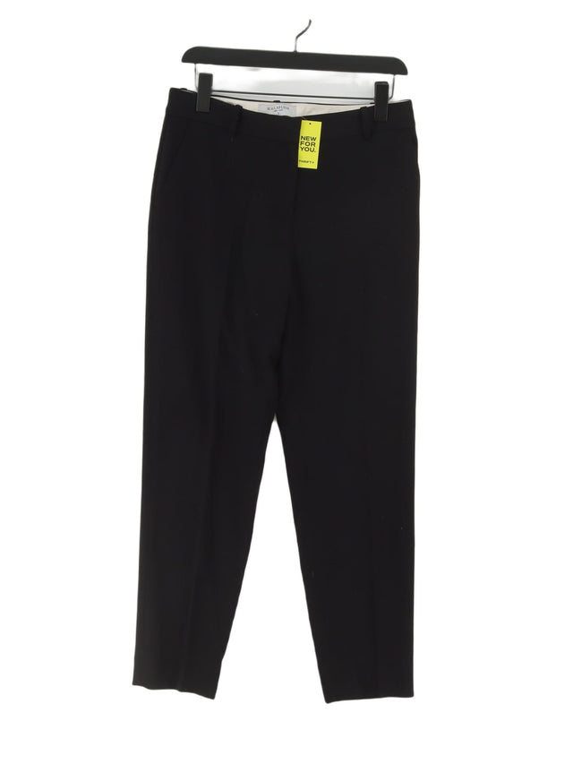 Mm. Lafleur Women's Suit Trousers UK 6 Black Polyester with Rayon, Spandex