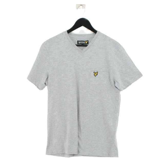 Lyle & Scott Men's T-Shirt M Grey 100% Cotton