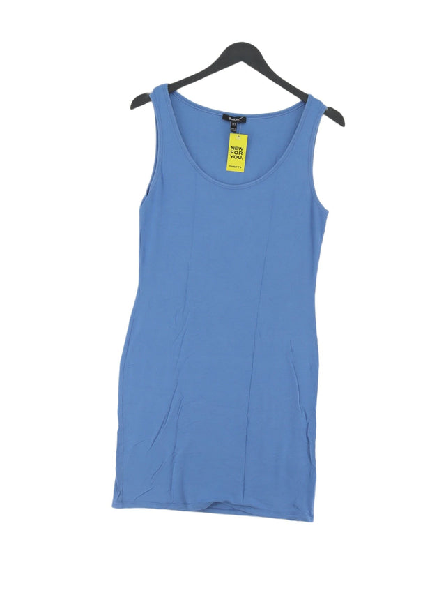 Baukjen Women's Midi Dress UK 10 Blue Viscose with Elastane