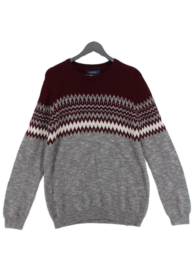 Pull&Bear Men's Jumper L Multi 100% Cotton