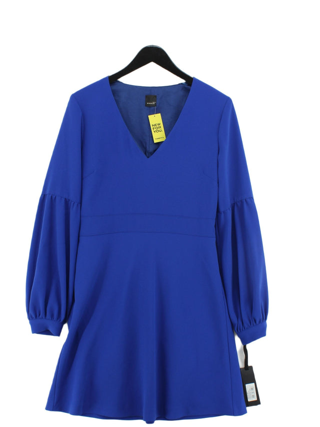 Pinko Women's Midi Dress UK 14 Blue 100% Polyester