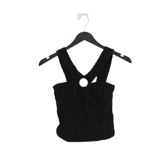 MNG Women's Top XS Black Polyester with Elastane