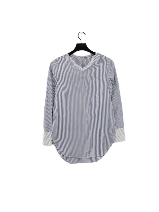 Adam Lippes Women's Shirt UK 2 Blue 100% Cotton