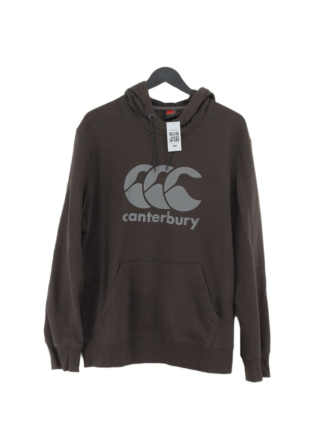 Canterbury Men's Hoodie L Grey Cotton with Polyester