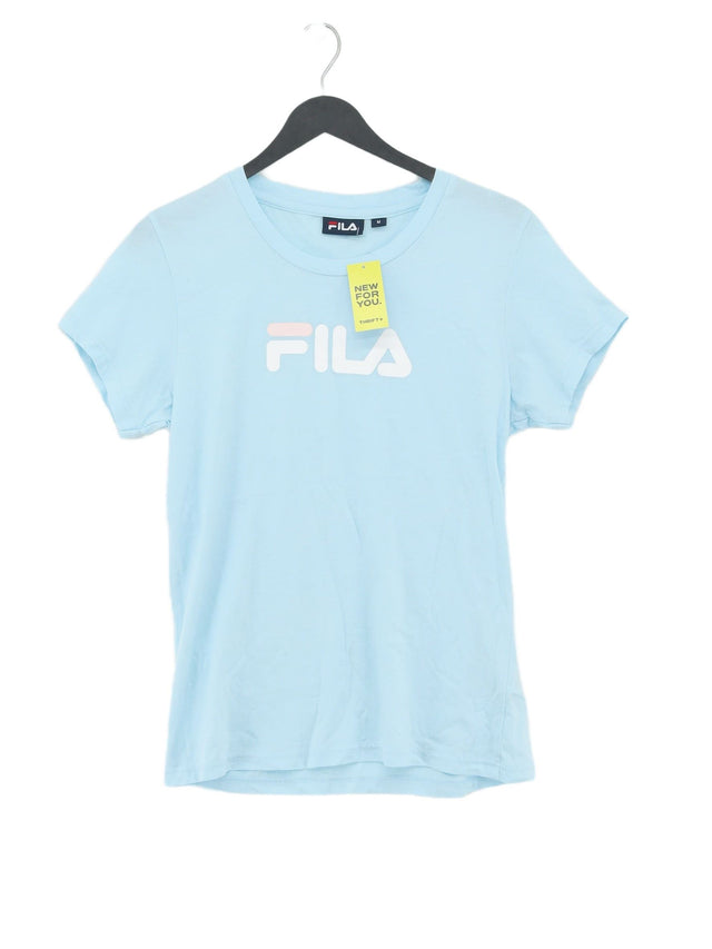 Fila Women's T-Shirt M Blue 100% Cotton