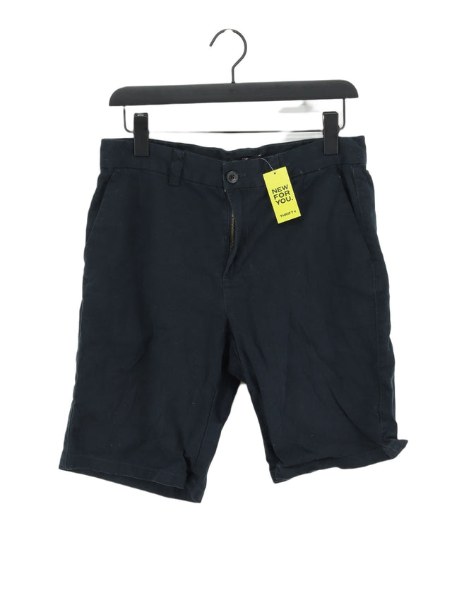 New Look Men's Shorts W 32 in Blue 100% Cotton