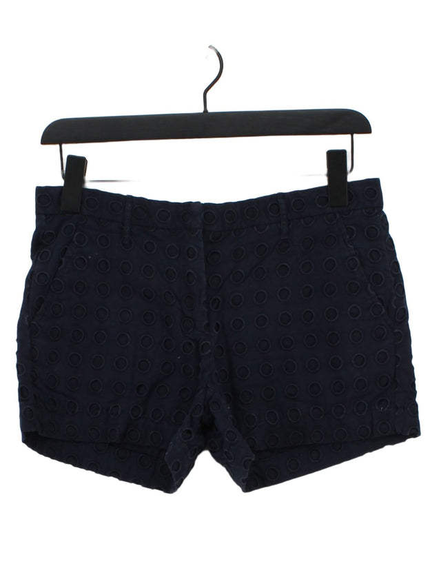 Gap Women's Shorts UK 4 Blue 100% Cotton