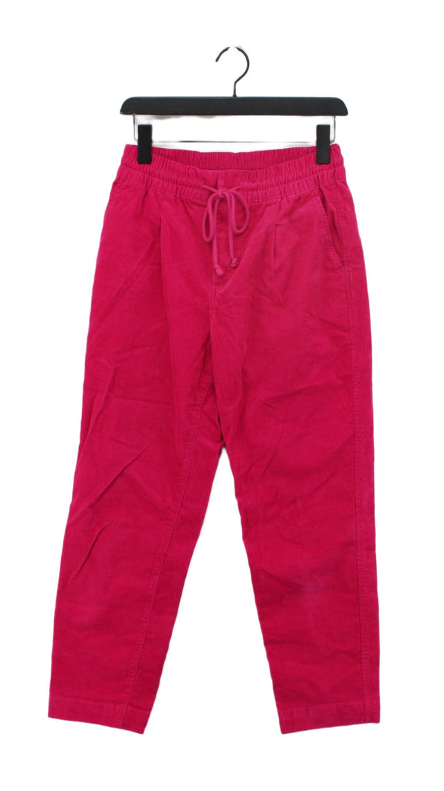 Gap Women's Trousers UK 8 Pink Cotton with Spandex