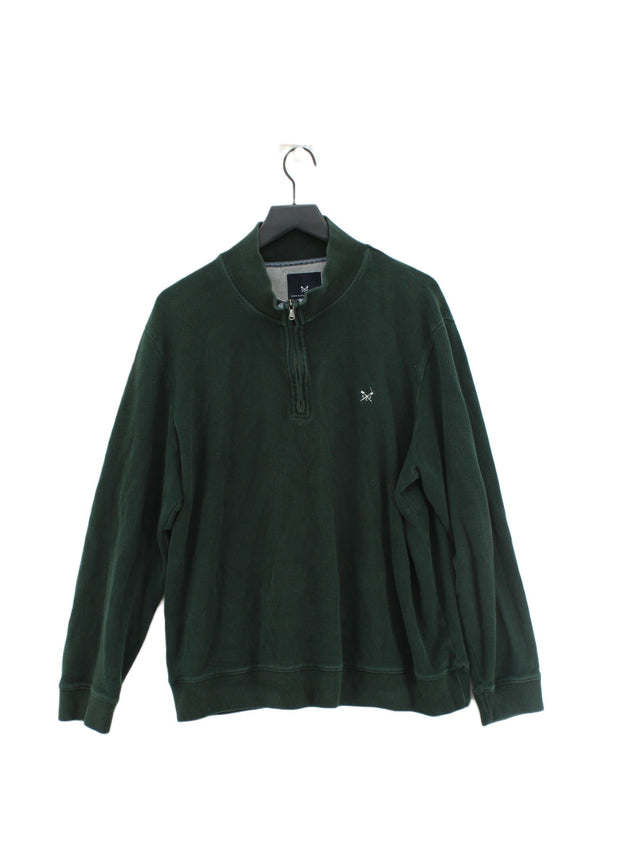 Crew Clothing Men's Jumper XXL Green 100% Cotton