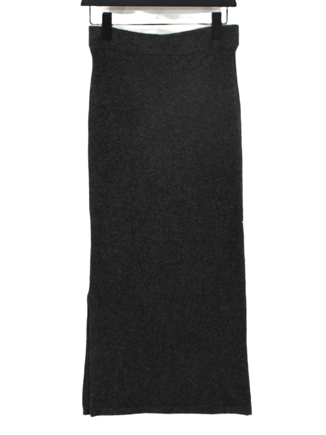 Zara Women's Maxi Skirt M Grey Nylon with Acrylic, Elastane