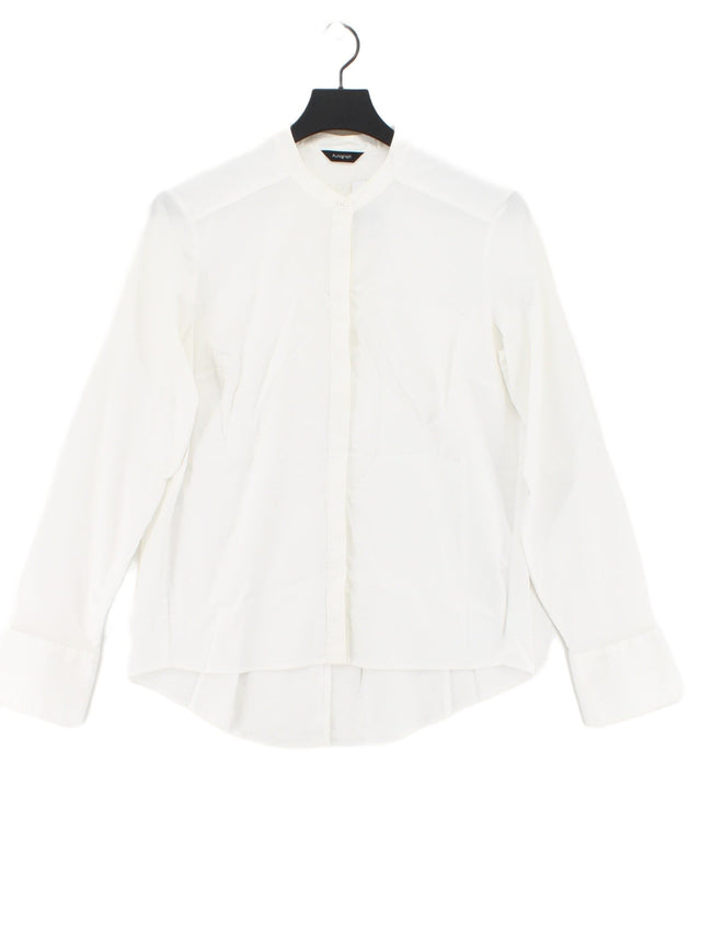 Autograph Women's Shirt UK 12 White Cotton with Polyester